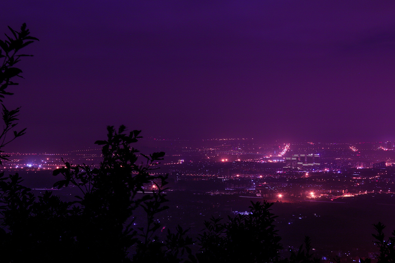 尖峰山夜景。（图ZNjEwMDU5NzI=） - 风光摄影 - 站酷设计师阳先森原创素材 - 站酷ZCOOL