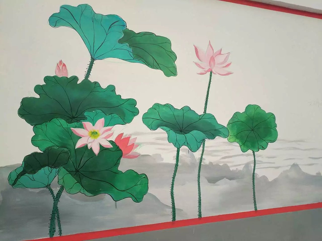 蜀绘壁画作品-乡村文化墙（图ZMTE3NTA2Mjgw） - 建筑设计 - 站酷设计师蜀绘壁画原创素材 - 站酷ZCOOL