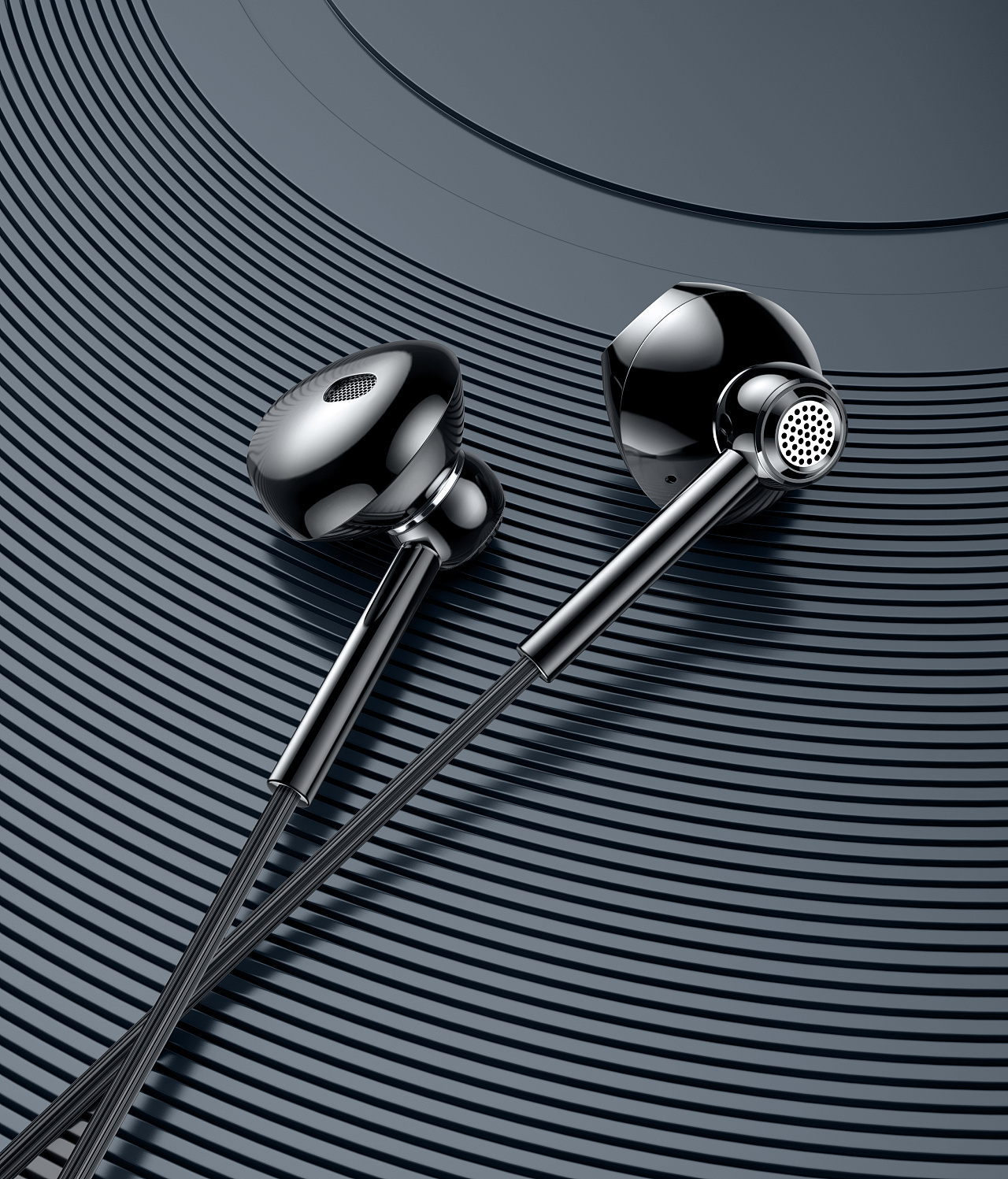 一组耳机渲染图