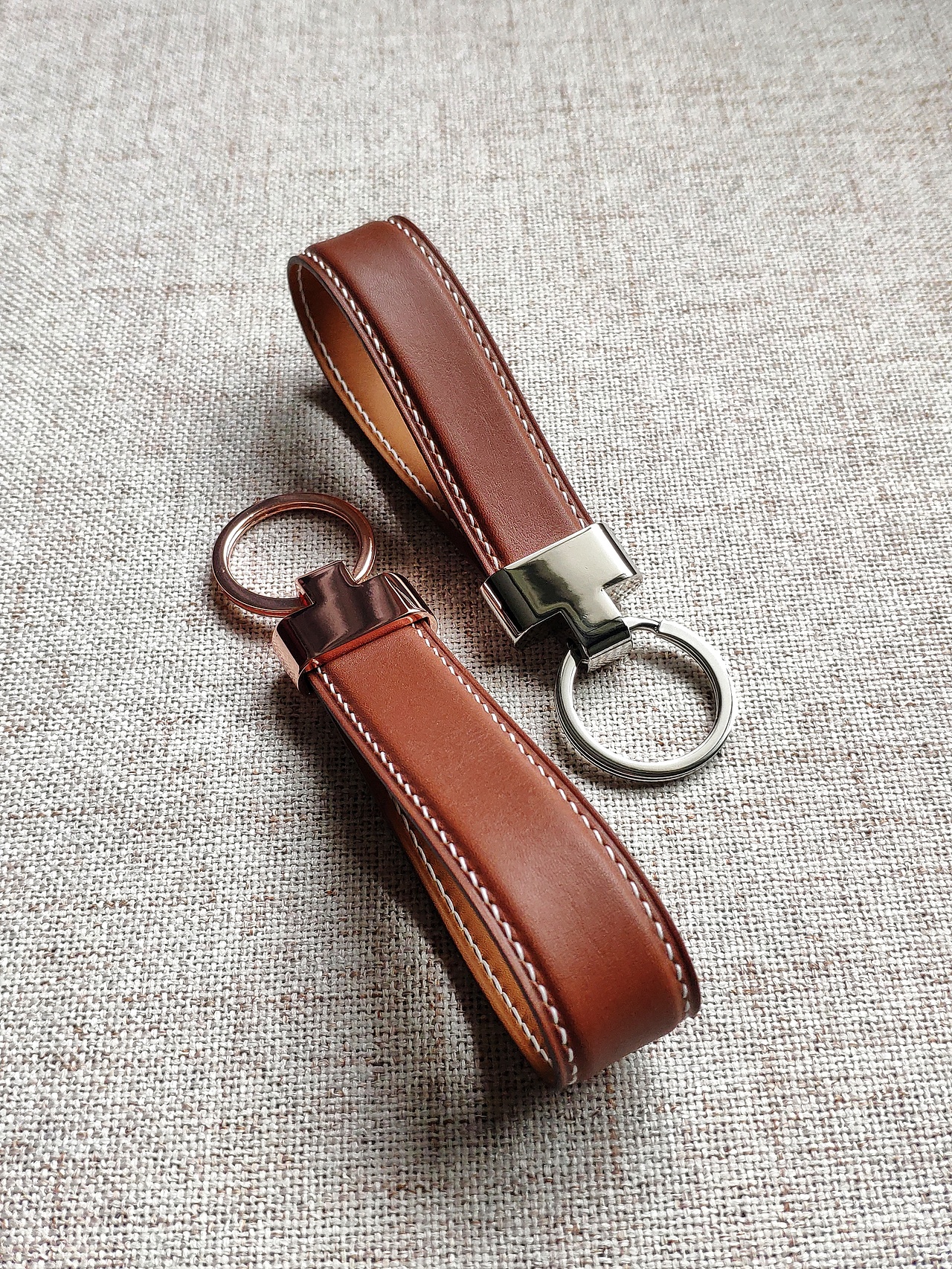 Barenia小牛皮钥匙扣