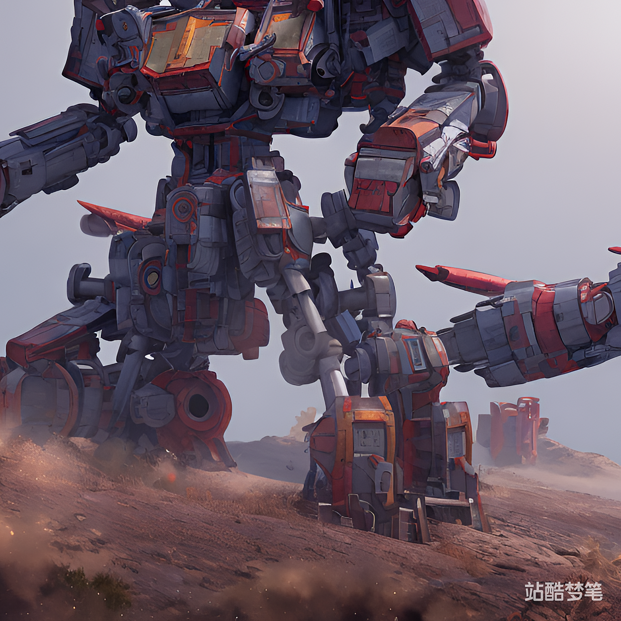 #站酷梦笔#变形金刚（图ZMzI3MTc4MjEy） - AI作品 - 站酷设计师zoeming110原创素材 - 站酷ZCOOL