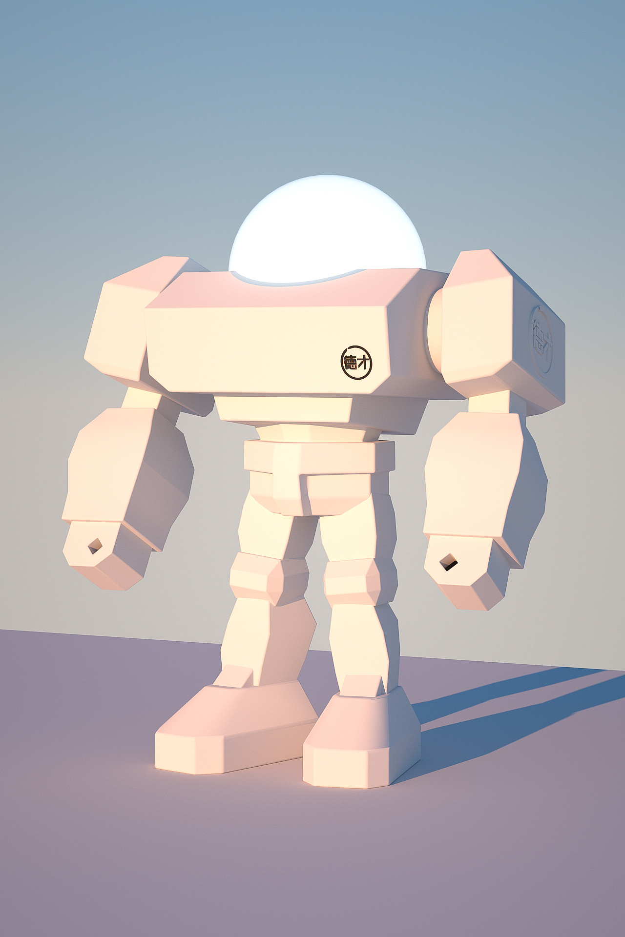 原创作品-驾驶舱机器人-建模渲染