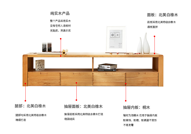 实木家具小插榫四抽电视柜详情页（图ZODA0MzA4NTY=） - 电商 - 站酷设计师825805100原创素材 - 站酷ZCOOL