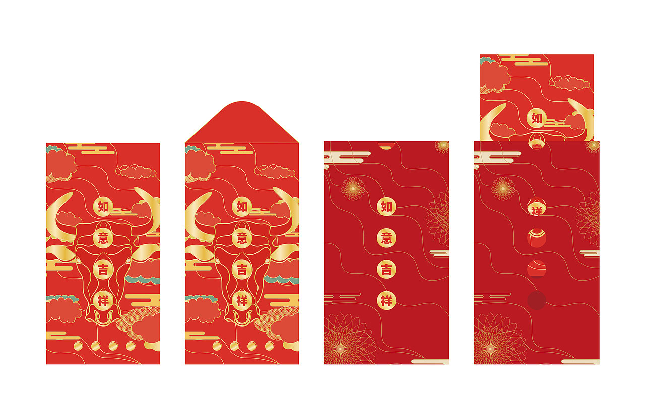 高登国际新年利是封➕对联设计（图ZMjQzNzIwNDM2） - 其他平面 - 站酷设计师Anzee099原创素材 - 站酷ZCOOL