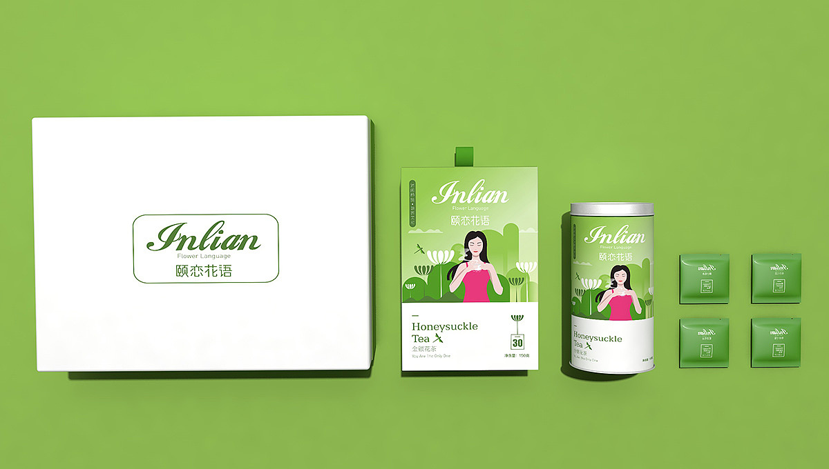 花茶-《颐恋花语》包装设计 | 蜂鸟停在忍冬花上（图ZMjA1OTA1NDI4） - 包装 - 站酷设计师YOPAI岳派原创素材 - 站酷ZCOOL