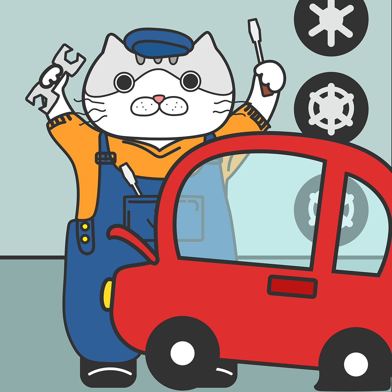 猫咪多事职业篇--微信表情包|插画|艺术插画|啊nozomi_原创作品-站酷z