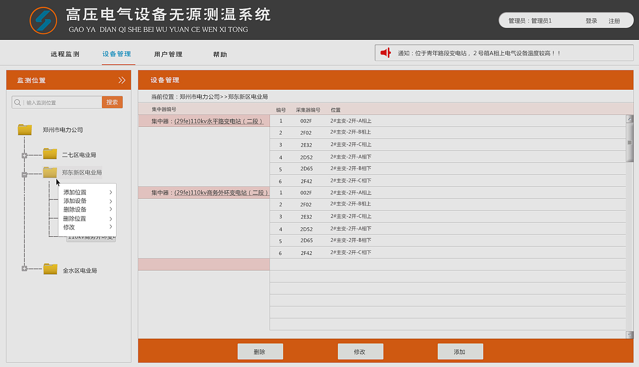 高压电气设备无源测温系统