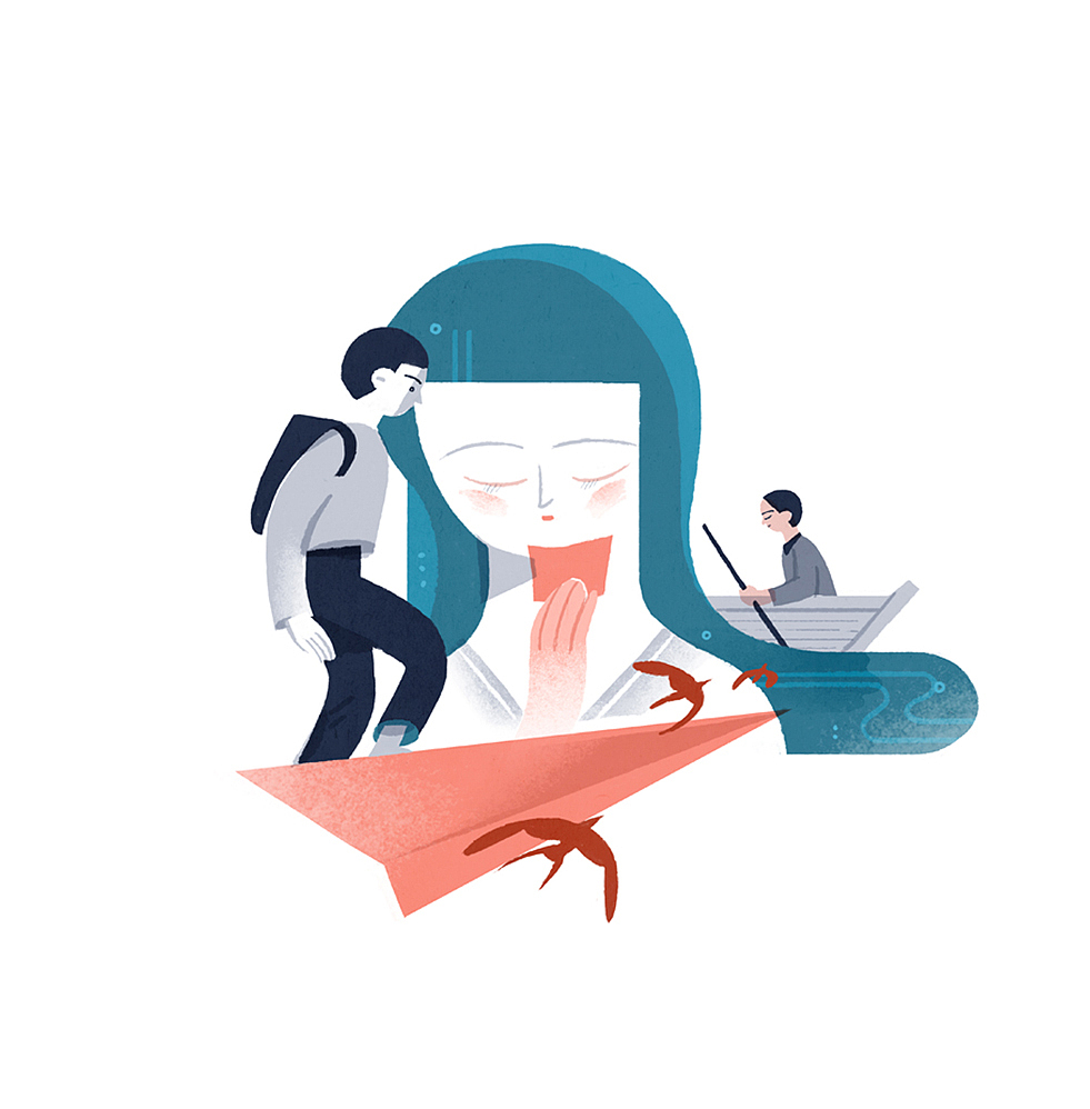 温暖系小画稿（图ZMTE2NTM2ODUy） - 商业插画 - 站酷设计师老老老鱼原创素材 - 站酷ZCOOL