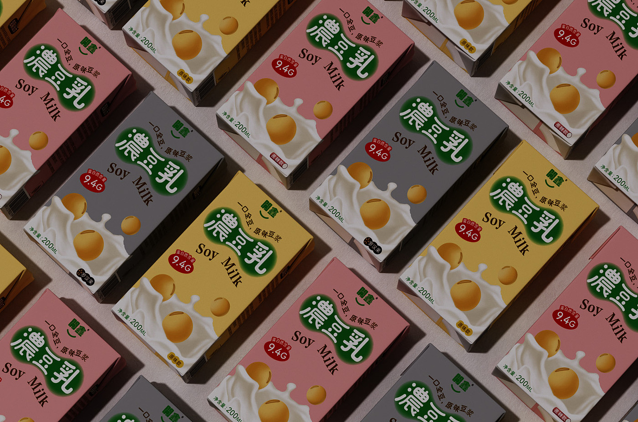 開鑫浓豆乳包装设计（图ZMzUyMTQzODQ0） - 包装 - 站酷设计师艾米杨原创素材 - 站酷ZCOOL