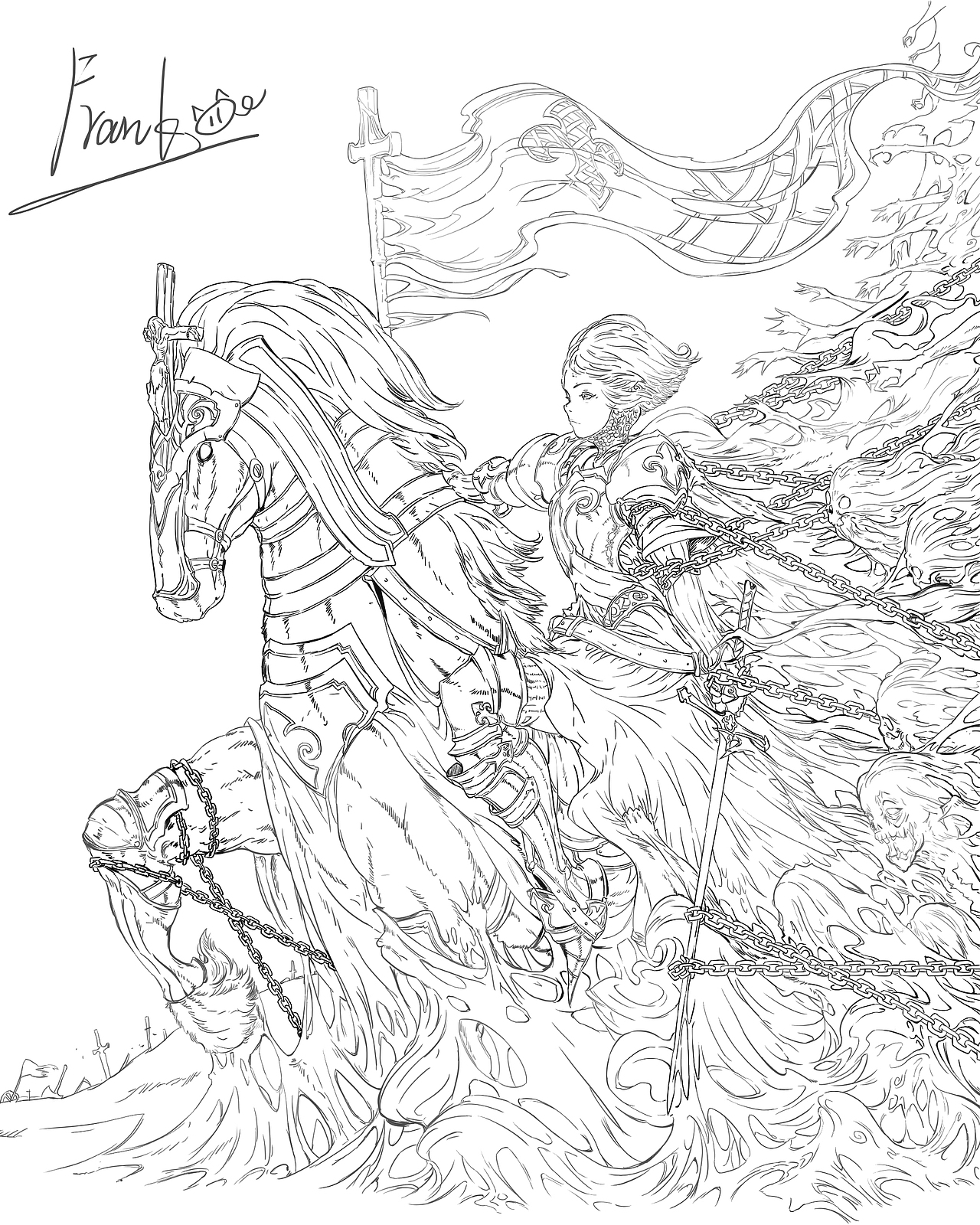 线稿练习（图ZMjIyNTcwMzY0） - 创作习作 - 站酷设计师Frankzzzzzz原创素材 - 站酷ZCOOL