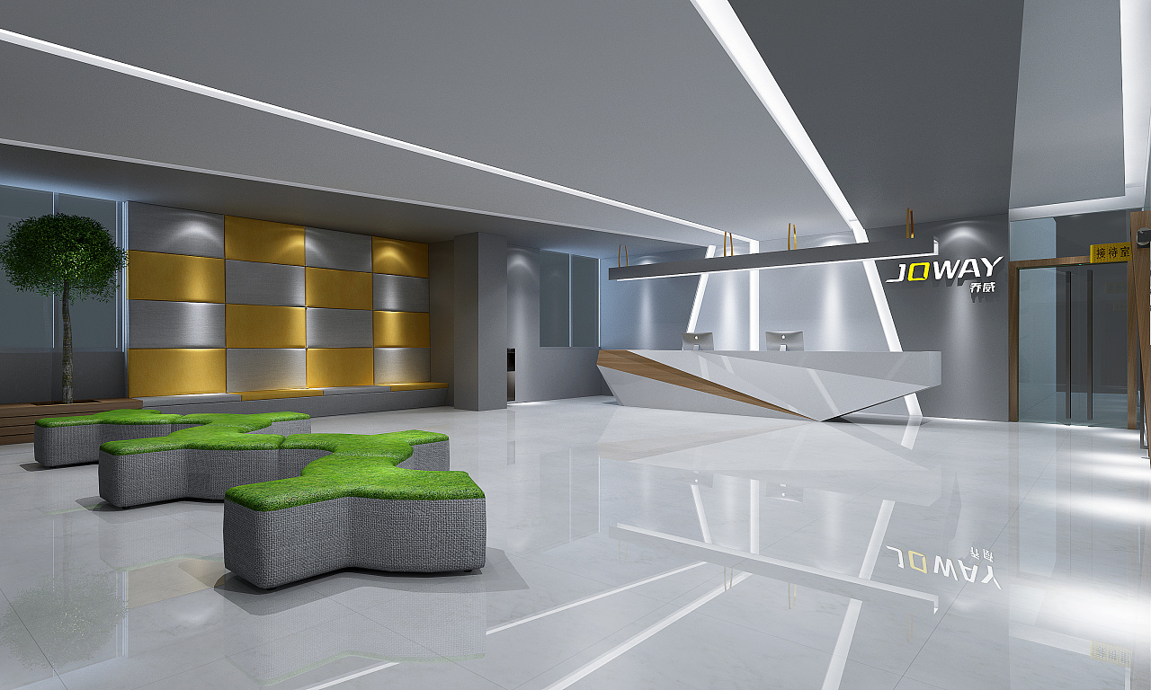 乔威新厂房前厅|空间|商业空间设计|顿思设计事务所 - 原创作品