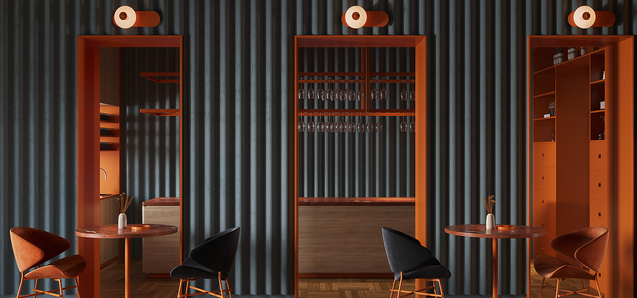 蓝色餐厅（图ZMjc1NDcxNzQ4） - 酒店餐饮设计 - 站酷设计师香菜最好吃原创素材 - 站酷ZCOOL