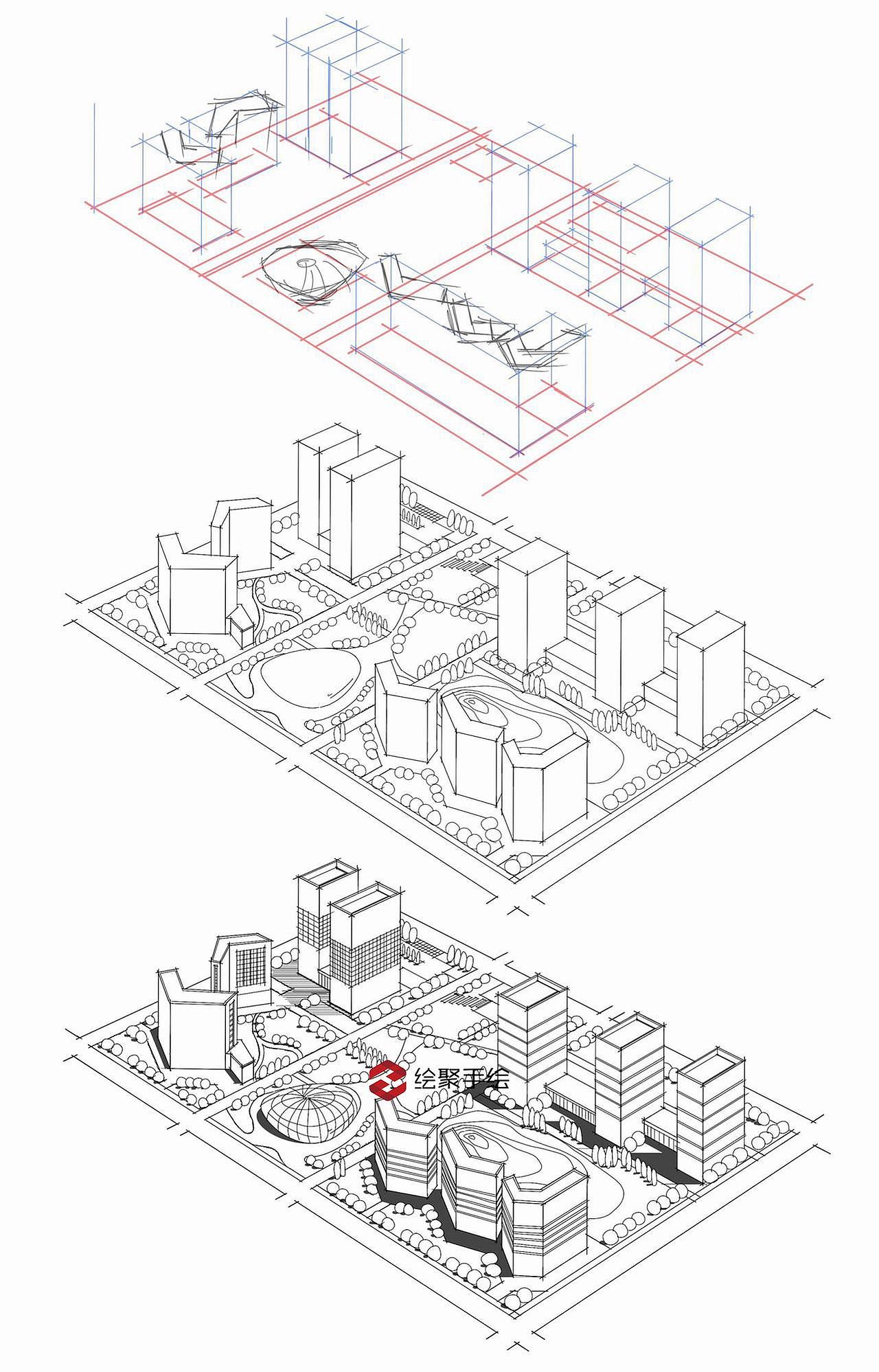 规划鸟瞰图（图ZMjc4NDI3Nzky） - 其他空间 - 站酷设计师绘聚设计教育原创素材 - 站酷ZCOOL