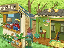 插画练习-附过程图