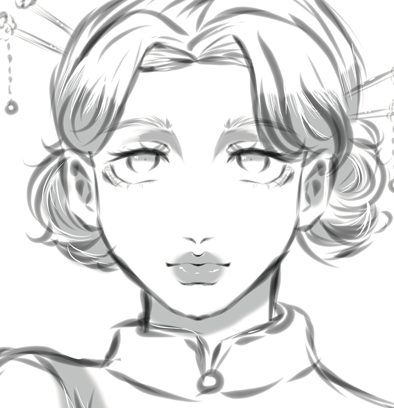 古风女生草稿头像