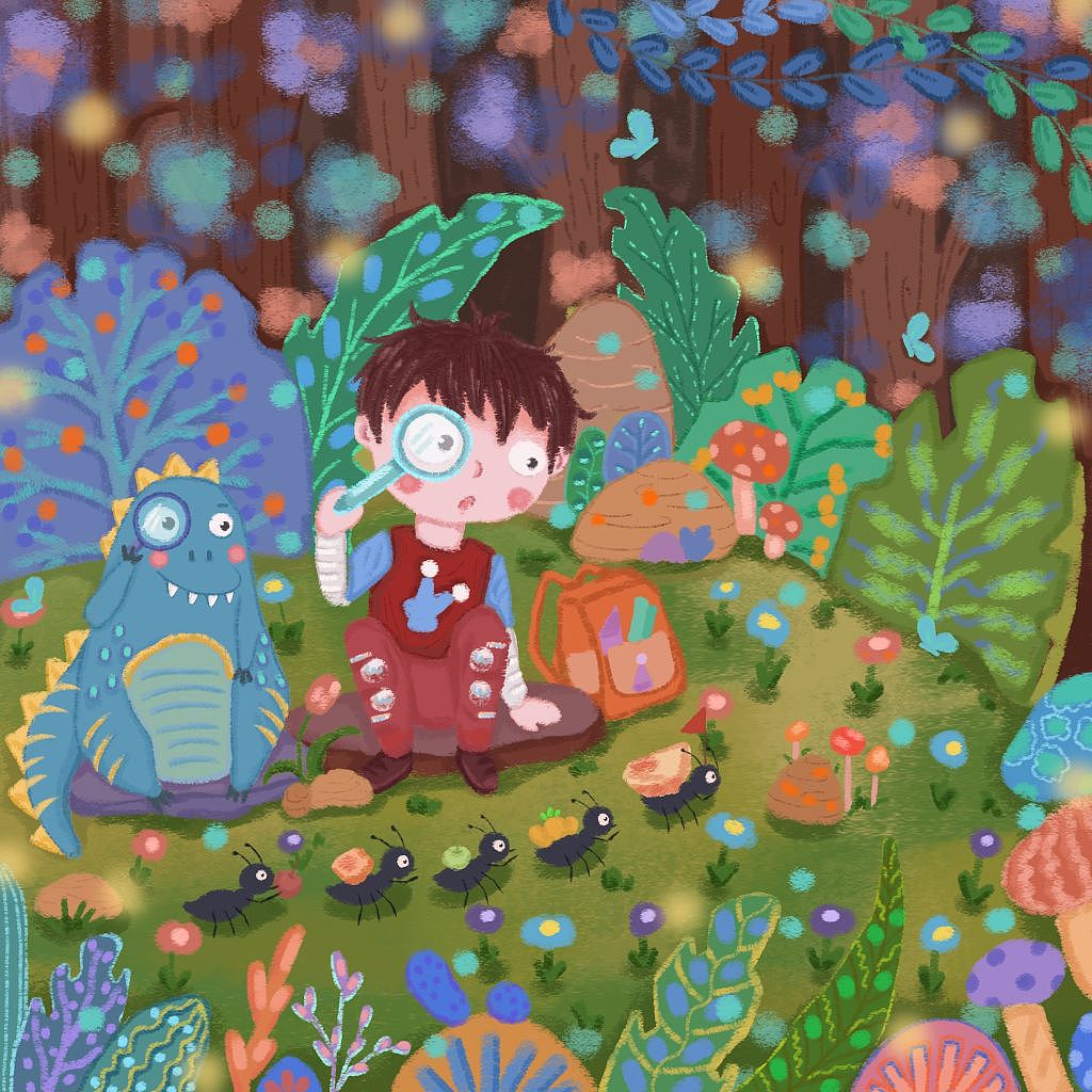 欢乐童年（图ZMzQ2MDczMjc2） - 儿童插画 - 站酷设计师向小葵哇原创素材 - 站酷ZCOOL