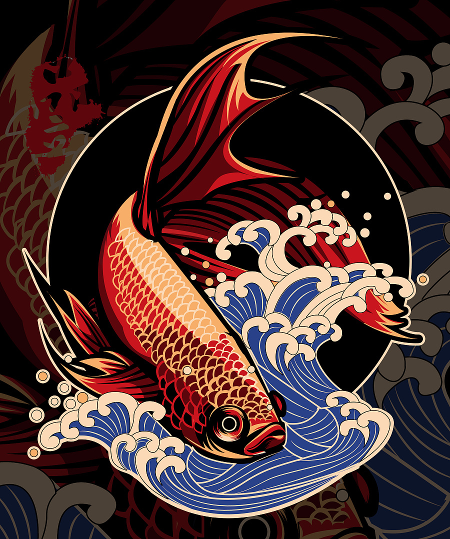 鱼|商业插画|插画|静哦嘞嘞哦啦啦 - 原创设计作品 - 站酷 (zcool)