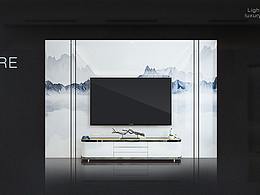 電視背景墻首頁家裝設(shè)計(jì)首頁海報(bào)
