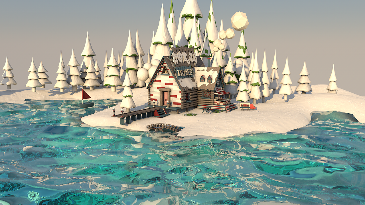 C4D建模（图ZMjQ2NTg4ODI4） - 场景 - 站酷设计师付付的山原创素材 - 站酷ZCOOL