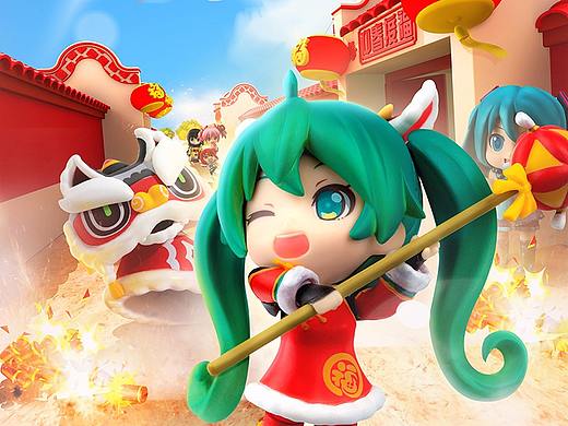 舞狮初音粘土人摄影后期（个人主页-ZMzM3NTQ3MzY=） - 修图/后期 - 站酷设计师kumadoll原创素材 - 站酷ZCOOL