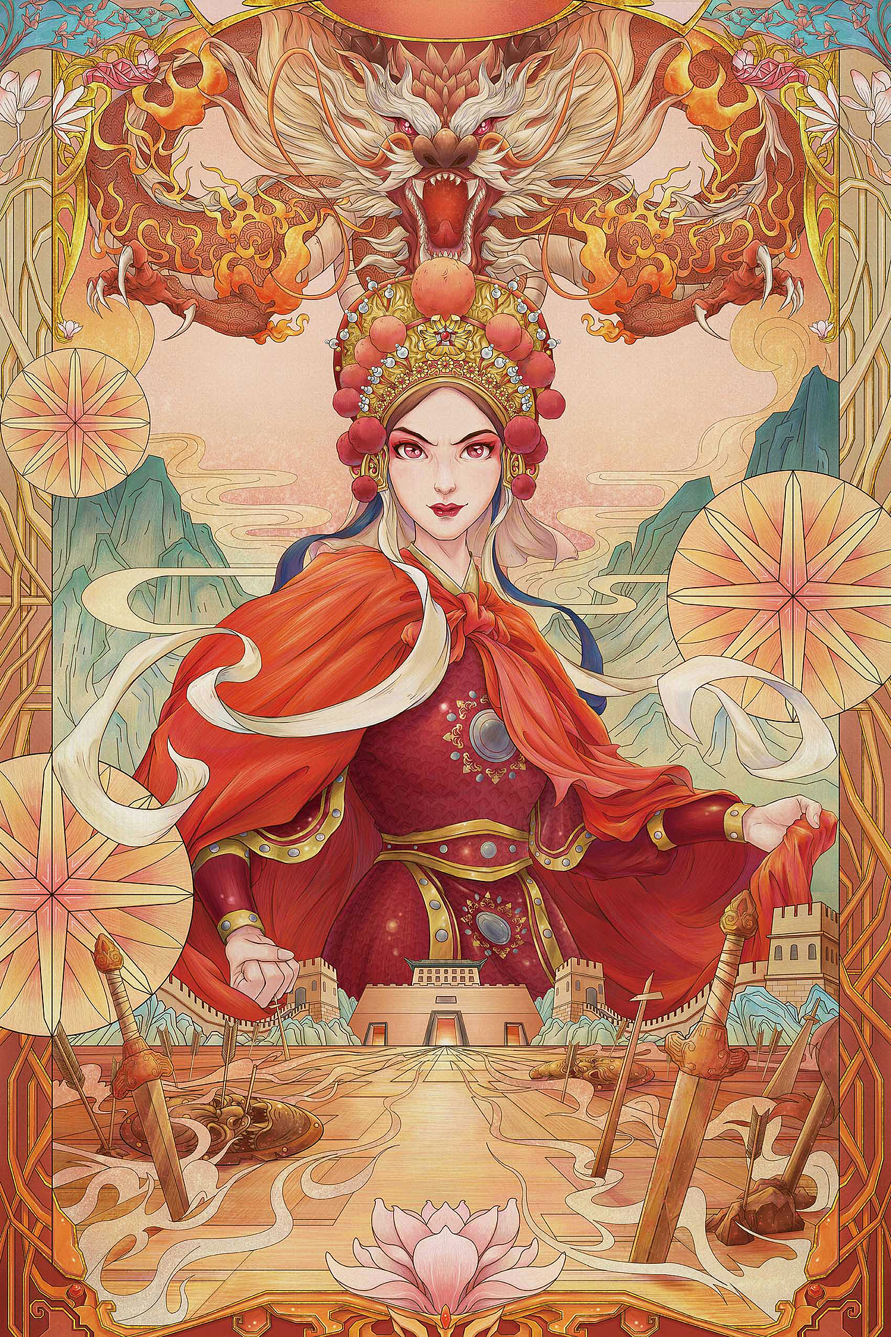 经典戏曲人物形象插画