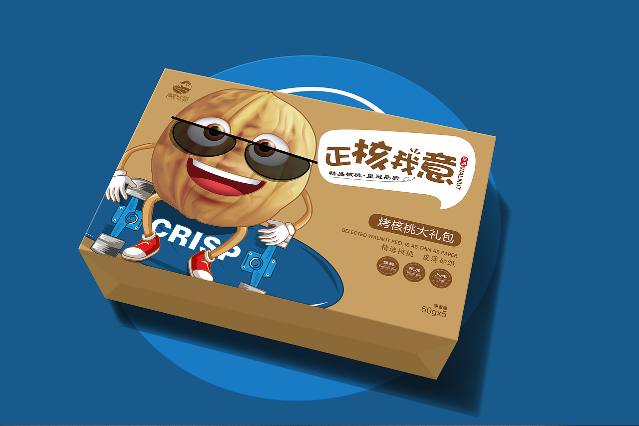 谦顺休闲食品—核桃包装设计（图ZMTgwODEwODky） - 包装 - 站酷设计师西安前道品牌策划原创素材 - 站酷ZCOOL