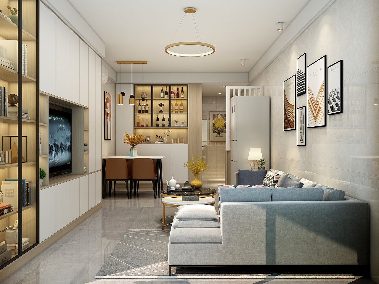 60平温馨现代两居（图ZMjU5Mjg3Mjky） - 家装设计 - 站酷设计师LM设计李立猛原创素材 - 站酷ZCOOL