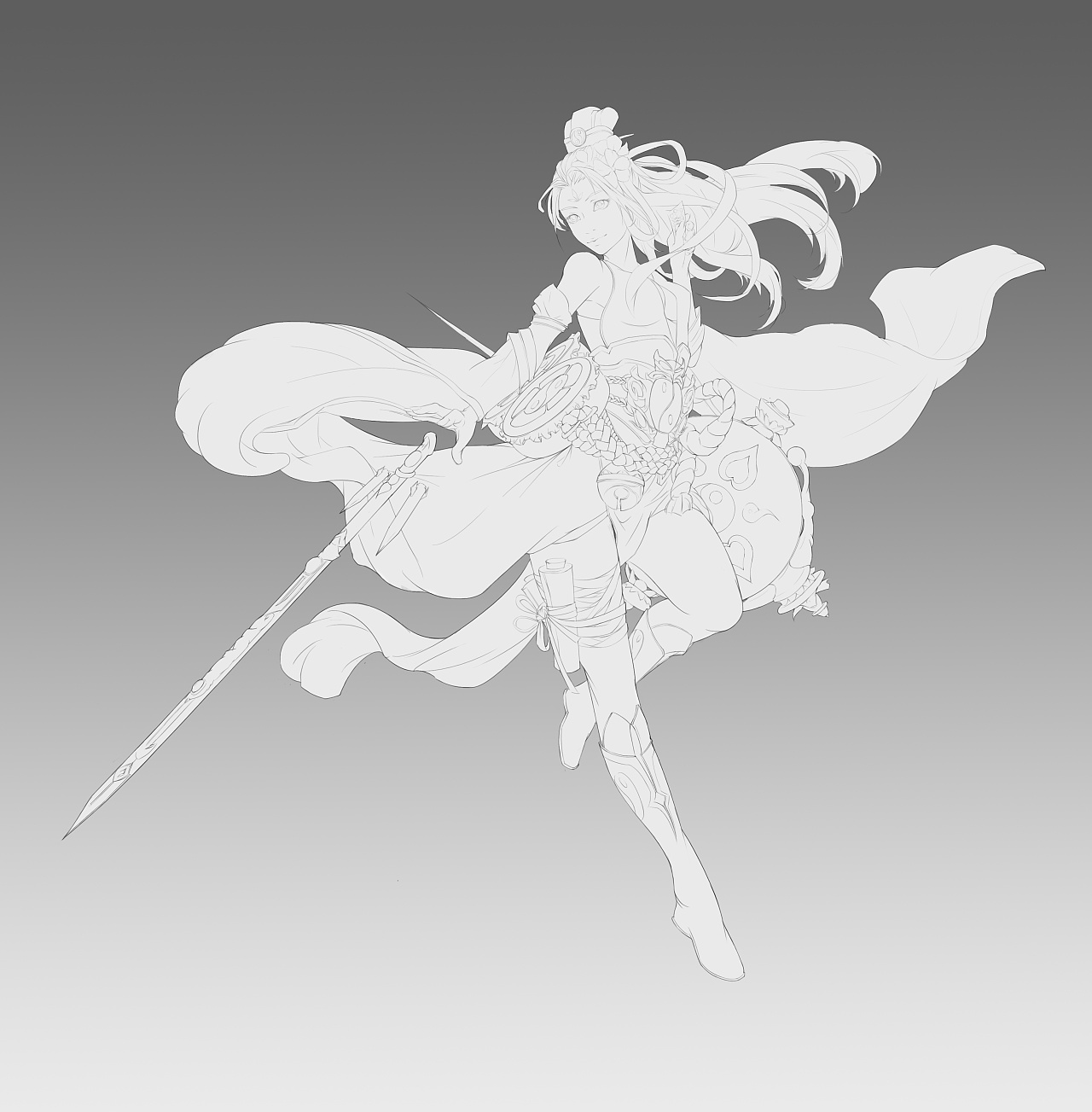 游戏人设创作——东方古代道女