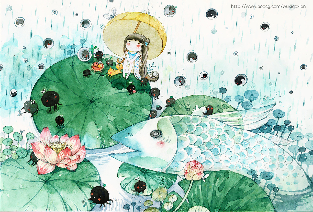 水彩（图ZMzkwMTgxMDg=） - 商业插画 - 站酷设计师舞小仙原创素材 - 站酷ZCOOL