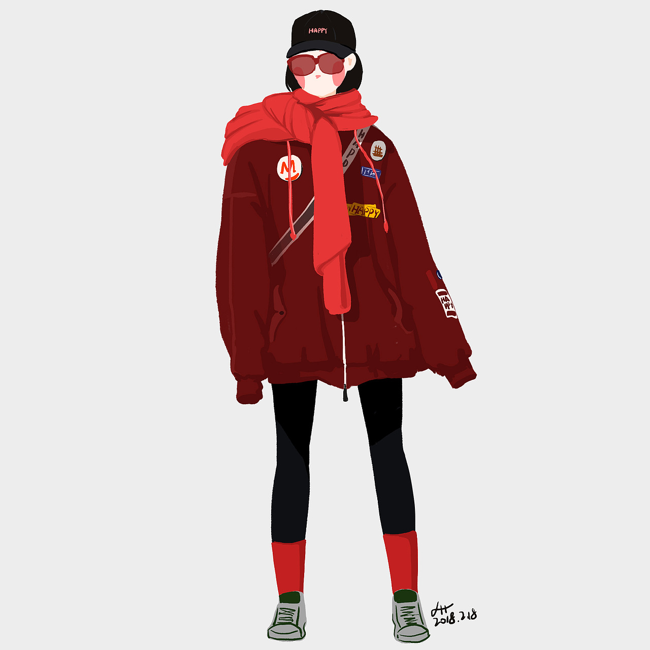 cool girls——二月插画合集