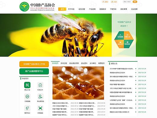 中国蜂产品协会网站设计（个人主页-ZMjkwNjA4NDg=） - 门户网站 - 站酷设计师妮丫头66原创素材 - 站酷ZCOOL