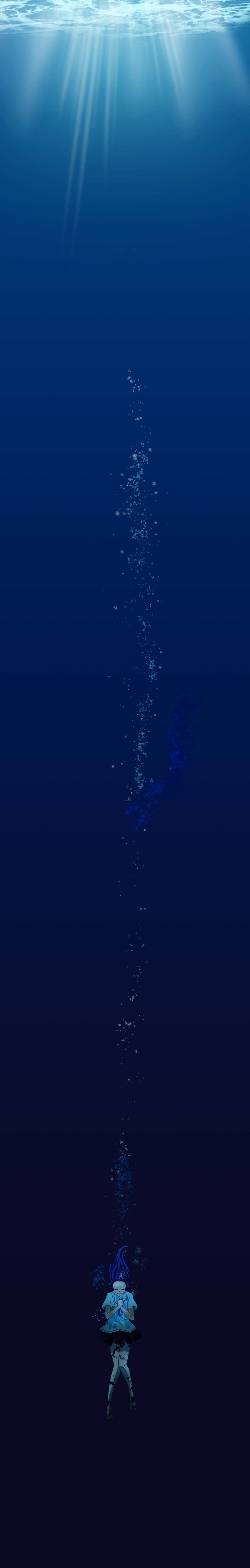 深海少女临摹（图ZMTY0OTM4NTA0） - 创作习作 - 站酷设计师一枝酸草莓原创素材 - 站酷ZCOOL