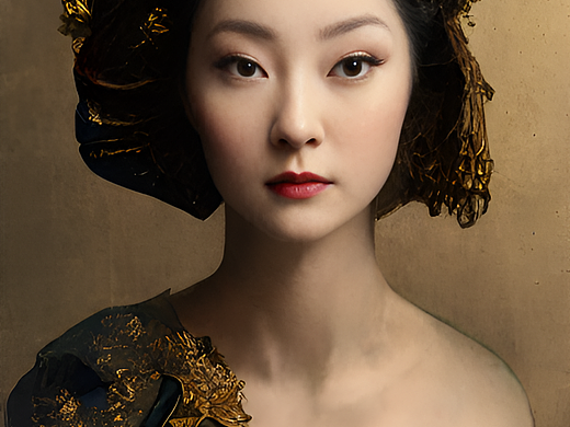 #站酷梦笔#古風美女肖像，秦服，幻想，複黃金比例，辛