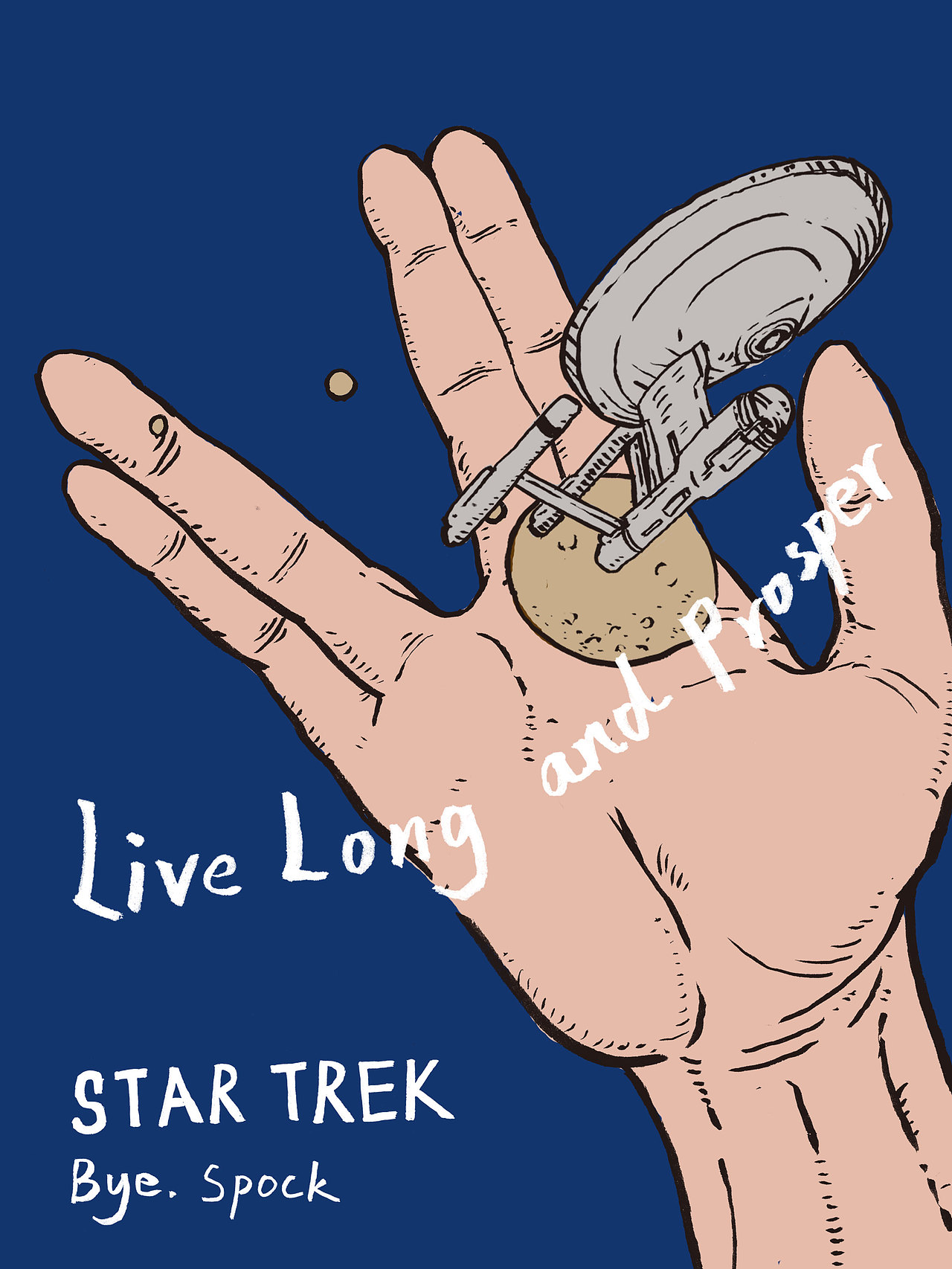 Live Long and Prosper（图ZMjQ5NDMyNTI=） - 新锐潮流插画 - 站酷设计师三没仙人原创素材 - 站酷ZCOOL
