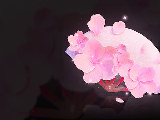 直播礼物设计-樱花扇子