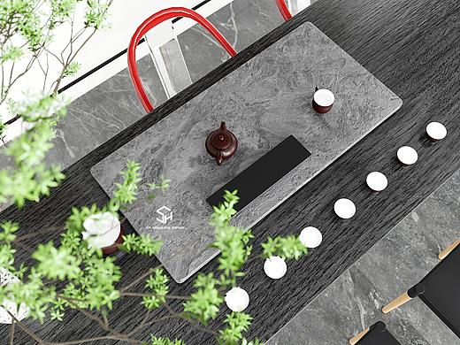 #D5 Render 现代茶室渲染