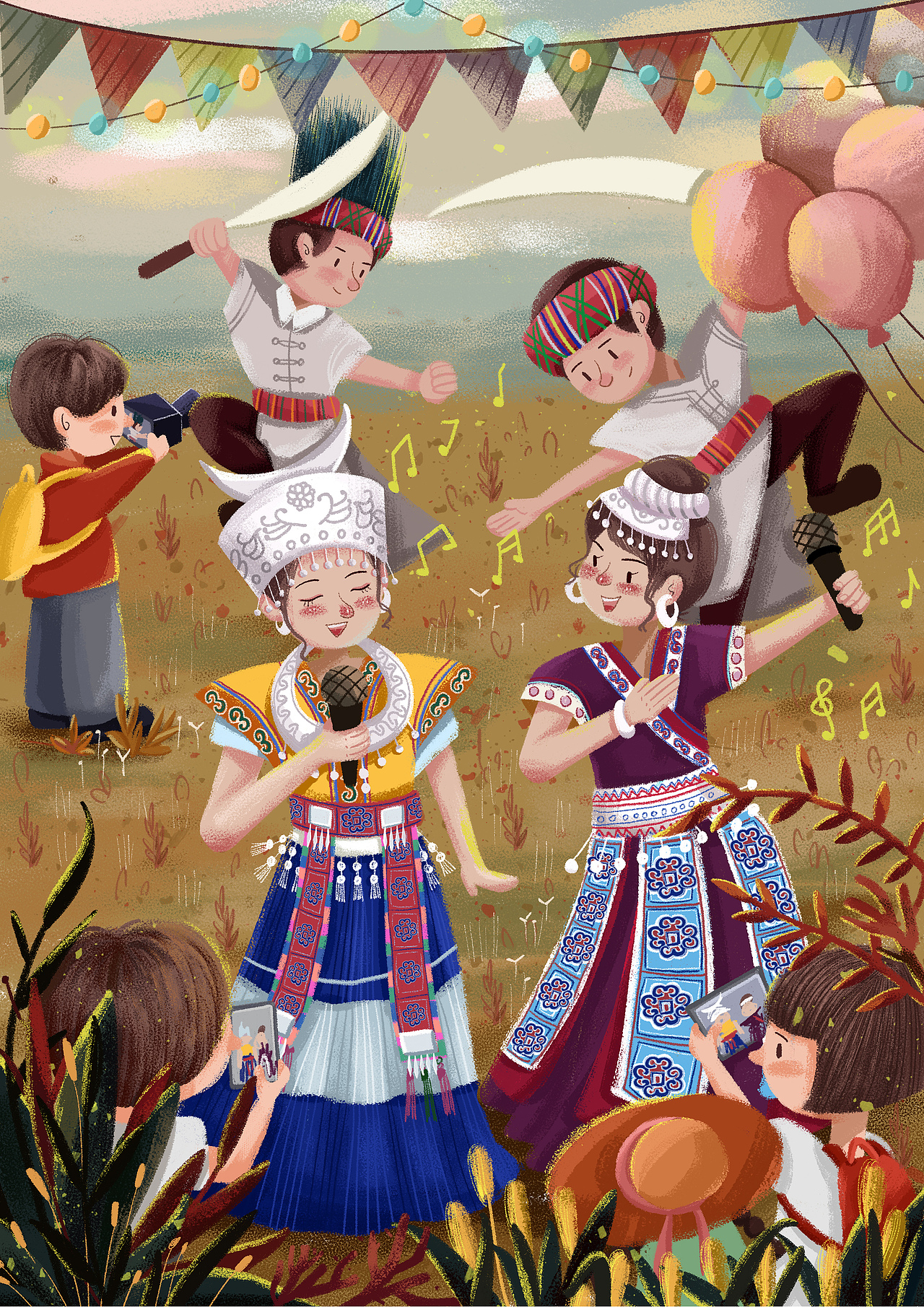 苗族插画（图ZMjQ0MzQyMjE2） - 概念设定 - 站酷设计师大川ER原创素材 - 站酷ZCOOL