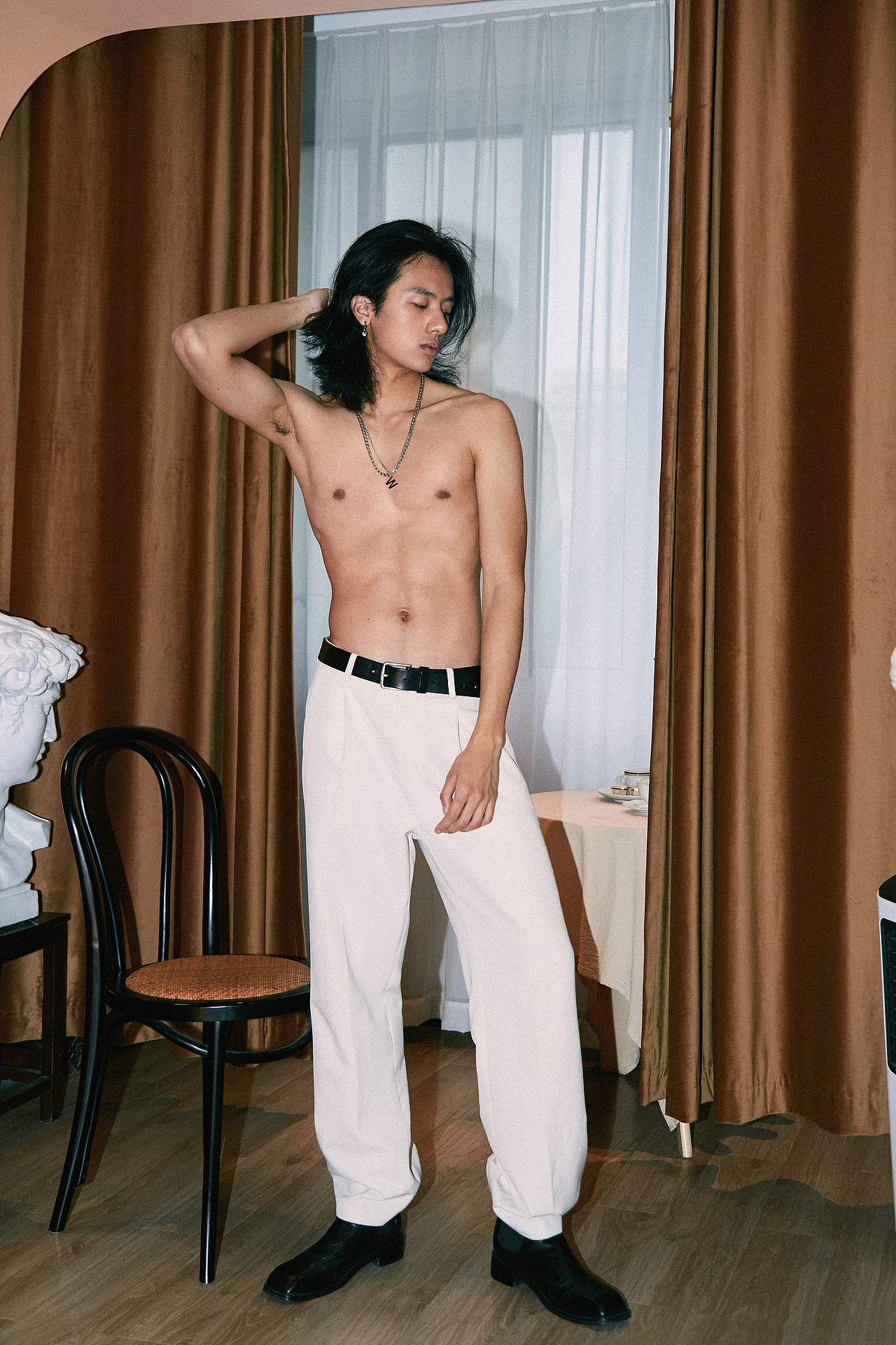 上海时装周结束后的拍摄 