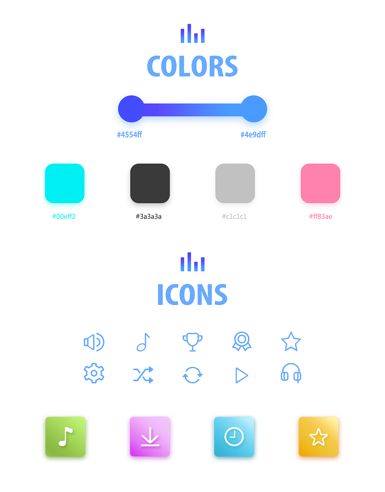 MUSIC APP（图ZNzUwODA0MTI=） - 主题/皮肤 - 站酷设计师canna俞原创素材 - 站酷ZCOOL