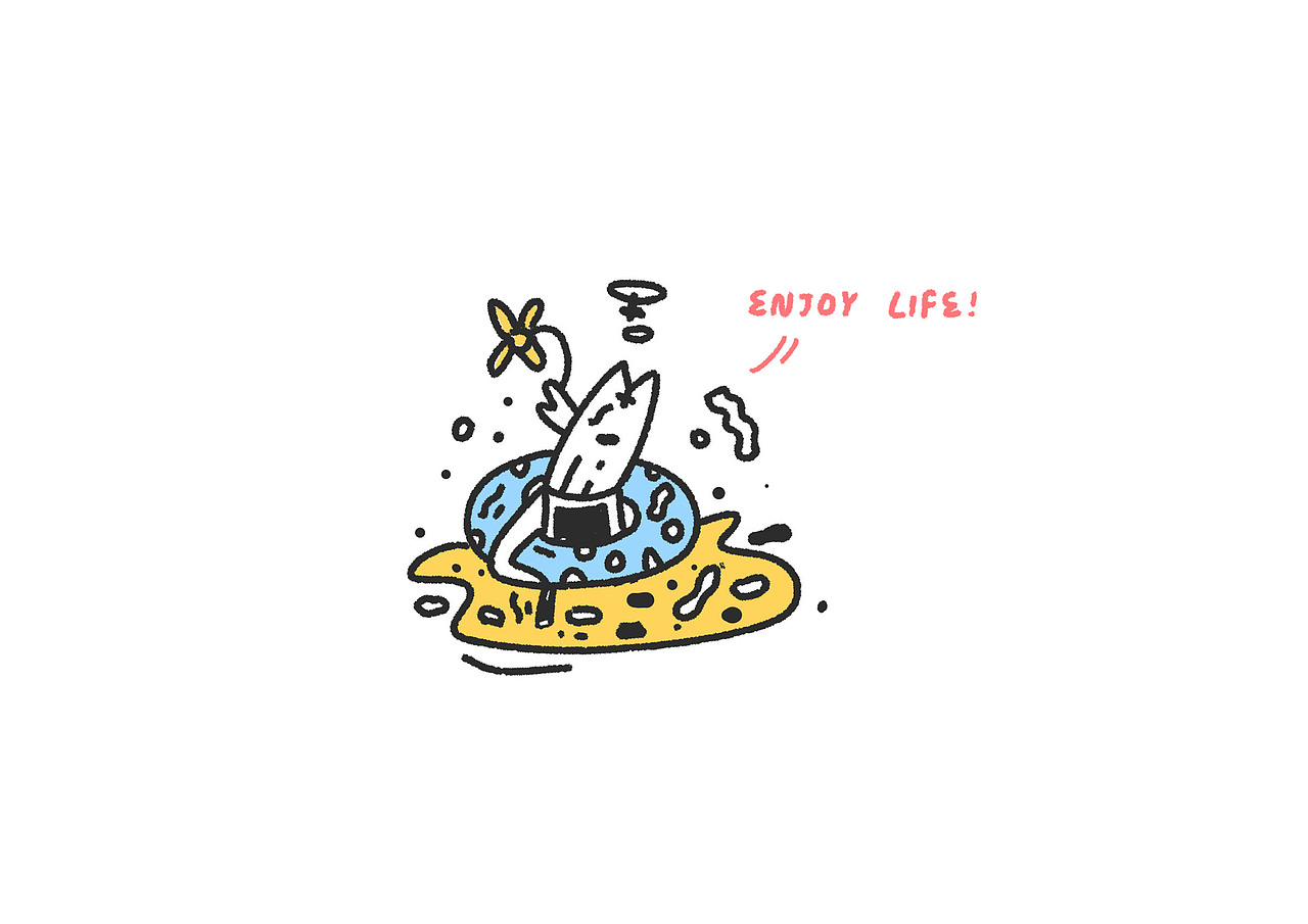 本子上的元素⚡️奇思妙想［Something in my mind］（图ZNDUzMDEzNDA=） - 新锐潮流插画 - 站酷设计师含橙Hank原创素材 - 站酷ZCOOL
