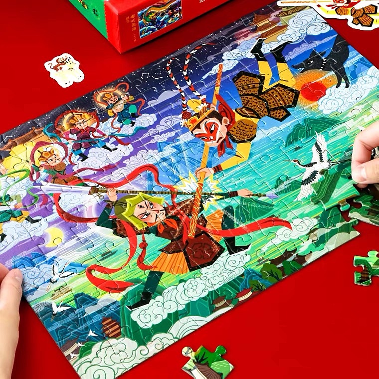 传统故事拼图（图ZMjY2NjY2MTM2） - 商业插画 - 站酷设计师斯丹在画画原创素材 - 站酷ZCOOL