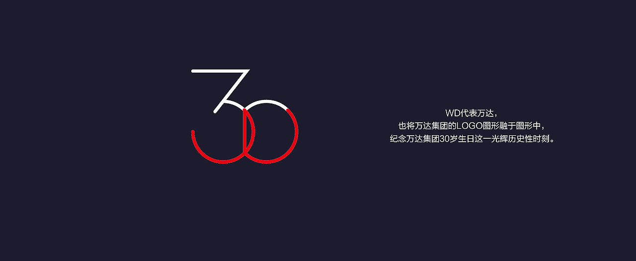 万达集团30周年LOGO创作（图ZNDk2MTYyMjQ=） - Logo - 站酷设计师易建成原创素材 - 站酷ZCOOL