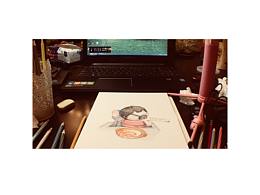 寶寶卡通肖像水彩畫Ⅲ