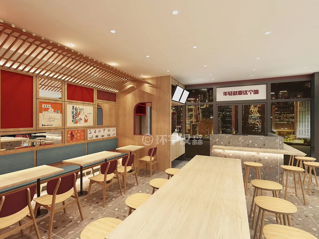 爱民螺蛳粉|空间|家装设计|环宇汉森品牌全案_原创作品-站酷zcool