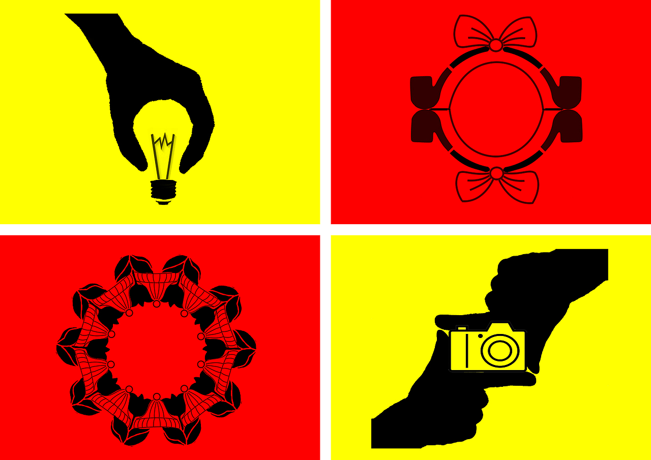 图形设计——苹果创意,正负形,图形同构,条形码创意