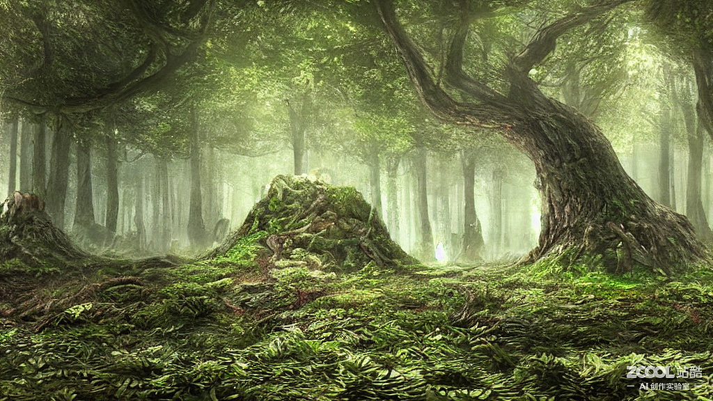 #AI创作实验室#地下森林古迹（图ZMzE5NjYxNTg0） - AI作品 - 站酷设计师hs867569113原创素材 - 站酷ZCOOL