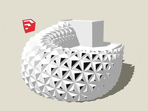 Arboskin Pavilion 六角花瓣建筑表皮建模教程