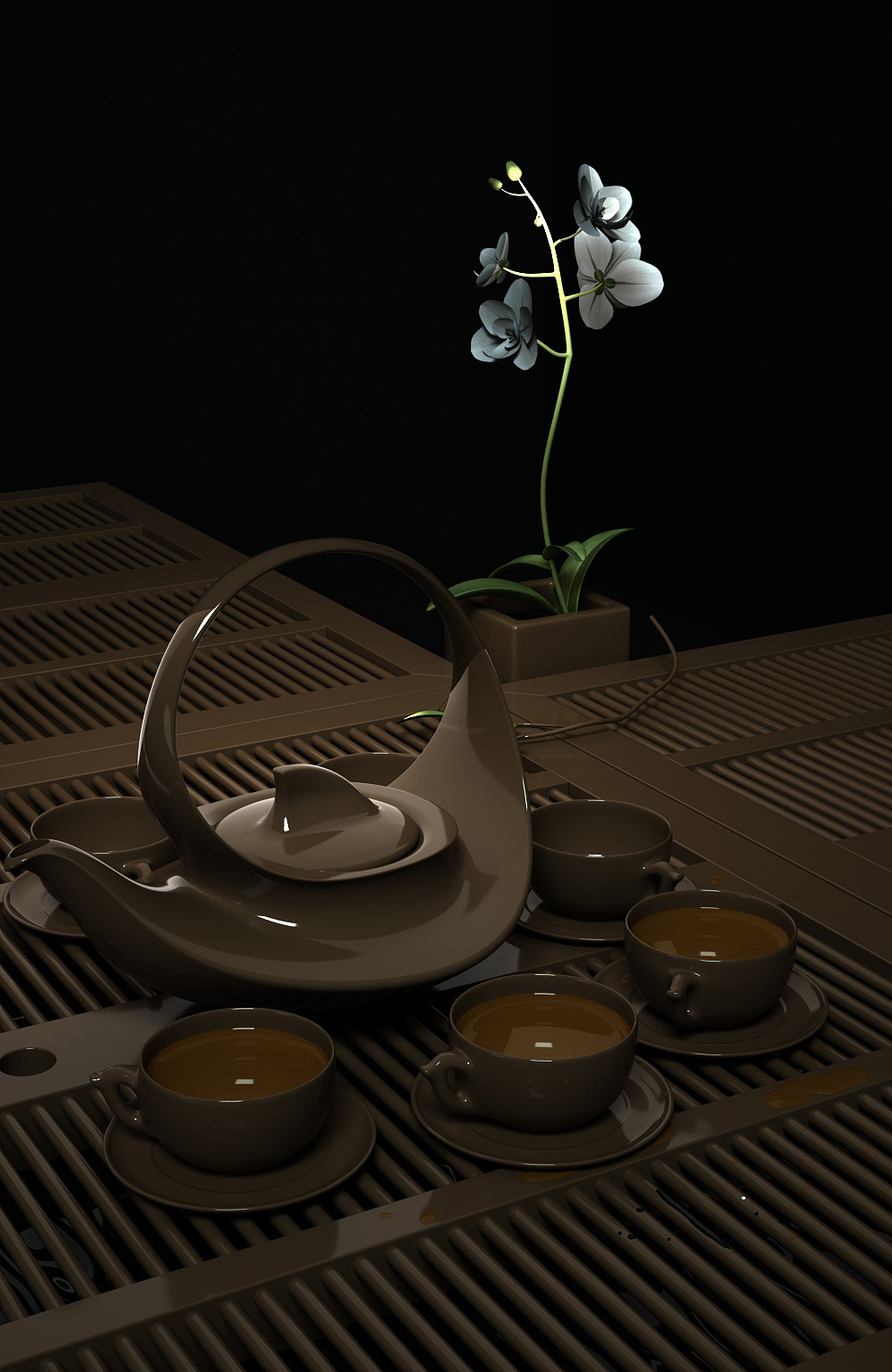 c4dioc渲染i古风茶壶