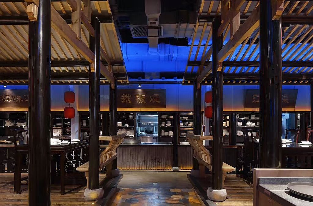 成都中餐厅设计丨成都中餐厅装修-徽宴中餐厅（图ZODg4NzA1MTY=） - 家装设计 - 站酷设计师中餐厅设计原创素材 - 站酷ZCOOL