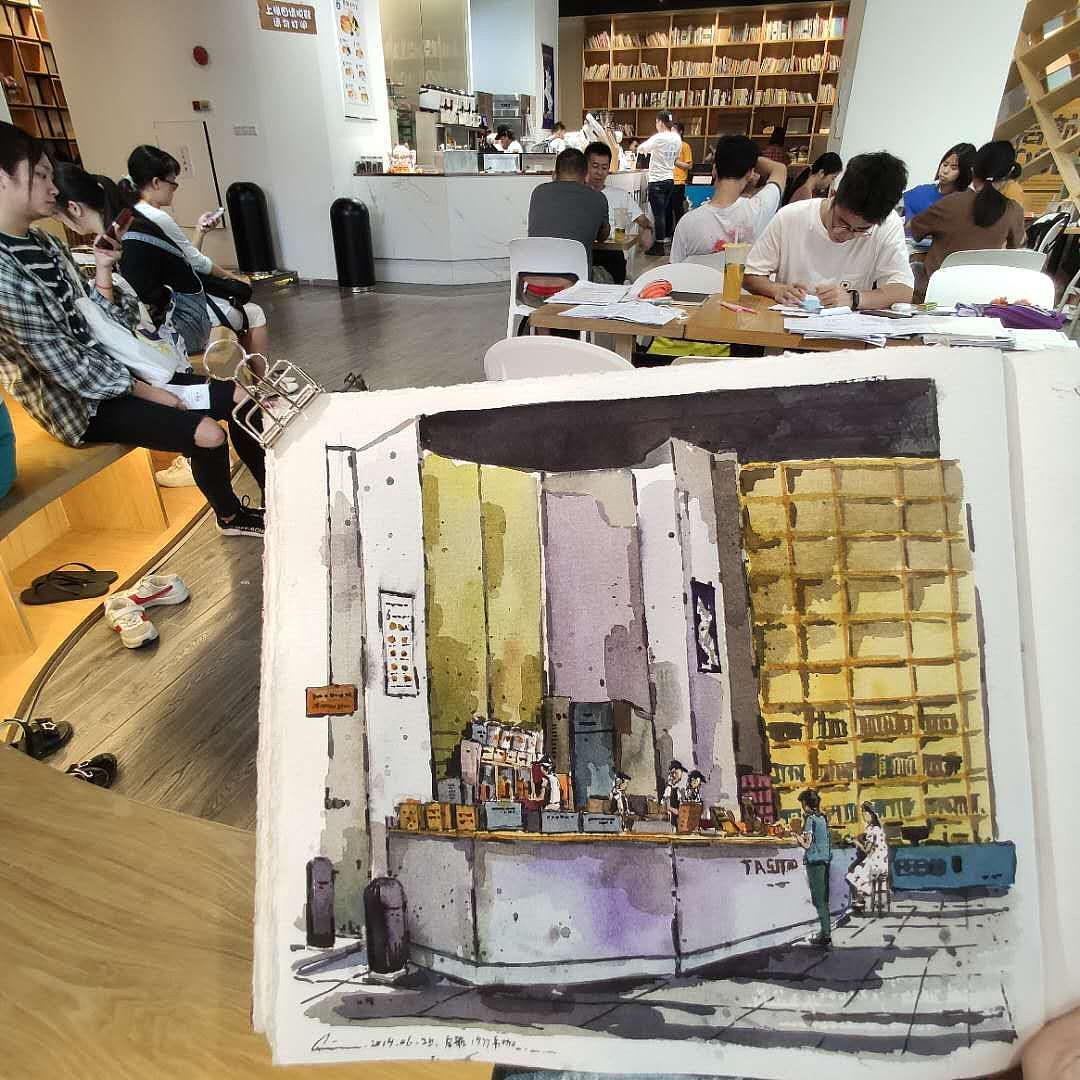绘本11 那些边走边画的时刻(图ZMTY2Mzc1NjU2) - 绘画 - 站酷设计师画画的陈一丘原创素材 - 站酷ZCOOL